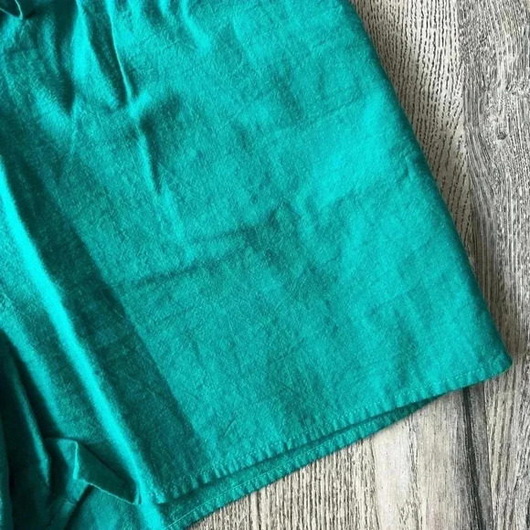 Pretty Garden Set Green Summer Top and Short Set One Size Stretchy Sleeveless - Picture 2 of 7